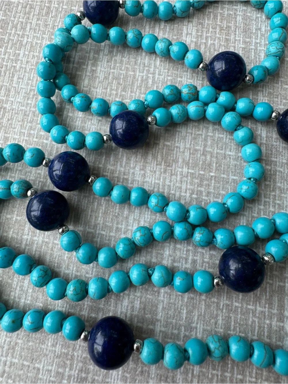 NWOT Polo Ralph Lauren Turquoise and Lapis Lazuli Necklace